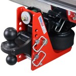 Shocker 12K Air Bumper Hitch with Black Combo Ball Mount