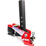 Shocker Gooseneck Air Hitch & Coupler (Round Stem - Straight Pin Holes)