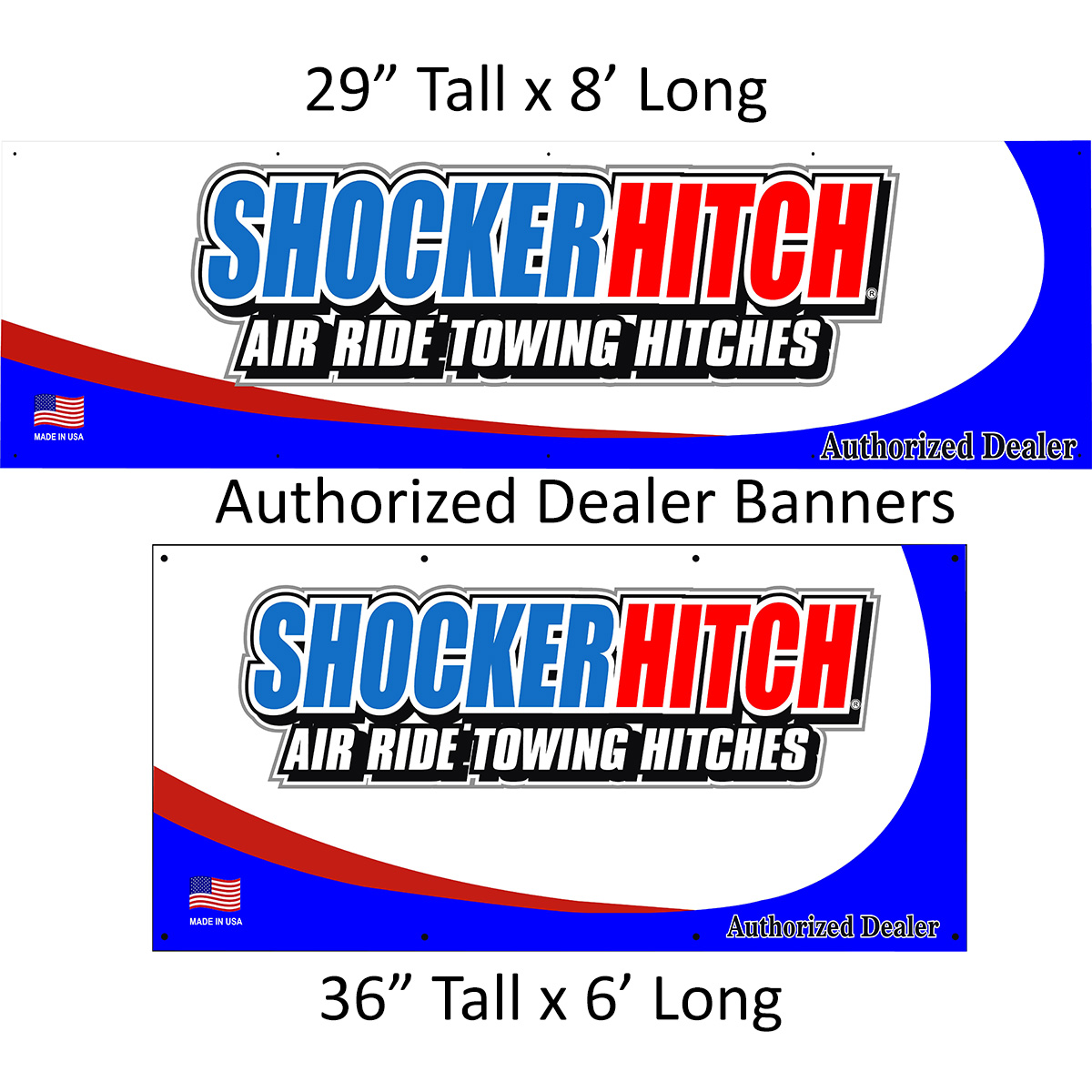 Shocker Hitch Authorized Dealer Banners