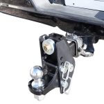 Shocker 20K Impact Max Cushion Hitch Adjustable Ball Mount 4" Rise to 4" Drop