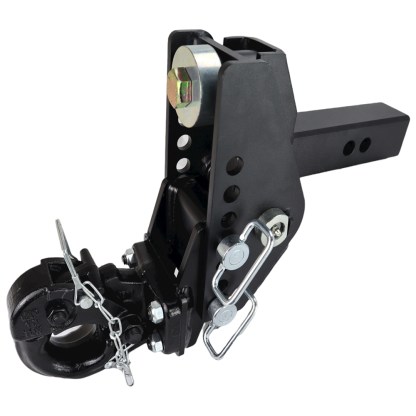 Shocker Impact Max Adjustable Pintle Hitch - Drop Position