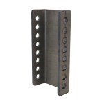 Shocker XR Channel Only - Unwelded - Raw Steel - 8 Hole Channel