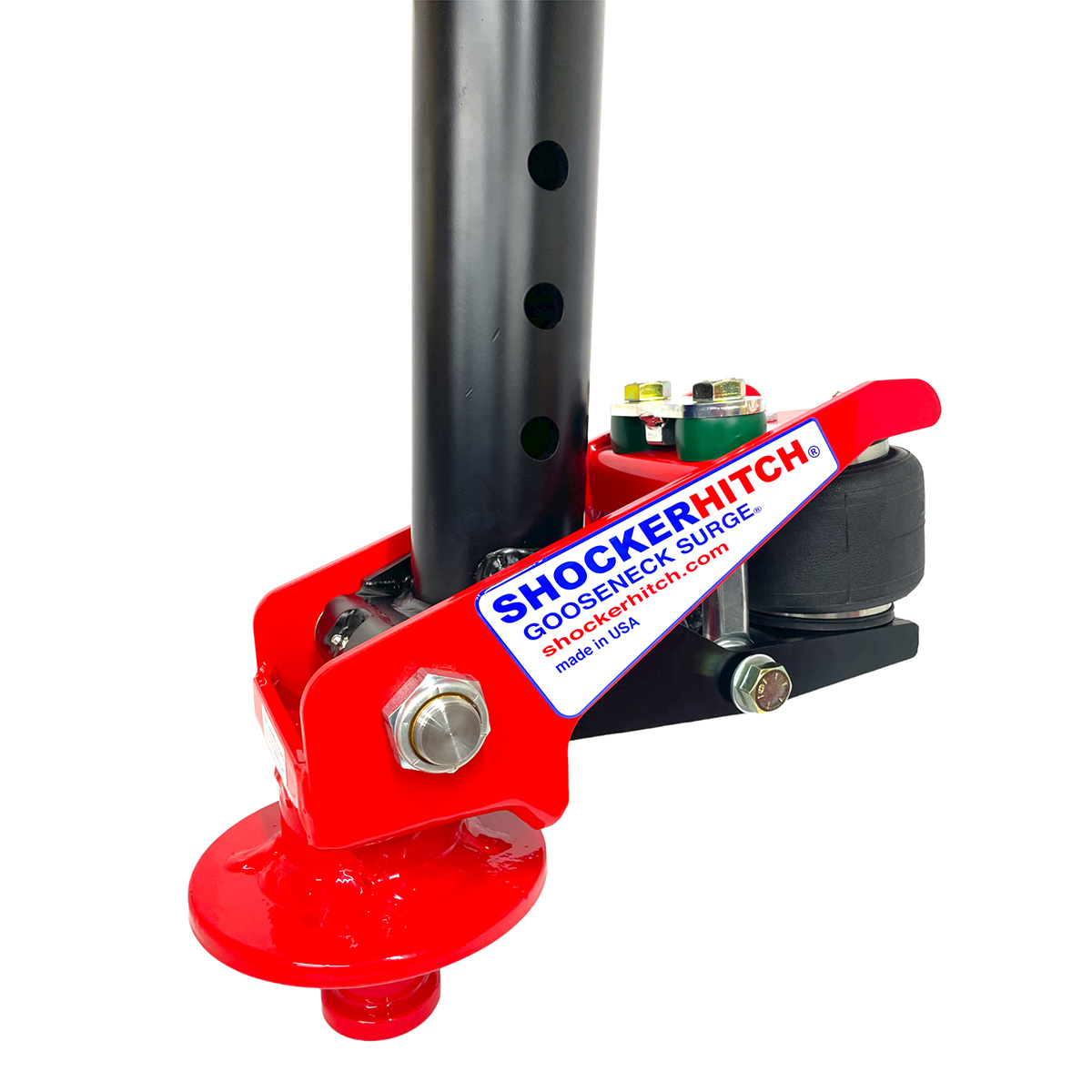 Shocker Gooseneck Air Hitch with King Pin