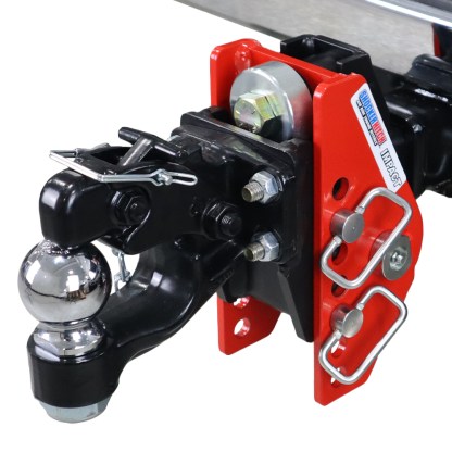 Shocker 12K Impact Cushion Bumper Hitch with Pintle Hook & Ball Combo Mount