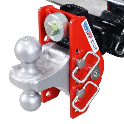 Shocker 12K Impact Cushion Bumper Hitch with Silver Combo Ball Mount