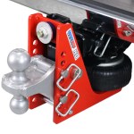 Shocker 20K HD Air Bumper Hitch with Silver Combo Ball Mount