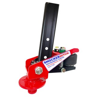 Shocker Gooseneck Air Hitch with King Pin - Square Stem