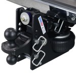 Shocker 20K HD Max Black Air Bumper Hitch with Black Combo Ball Mount