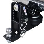 Shocker 20K HD Max Black Air Bumper Hitch with Drop Ball Mount