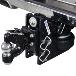 Shocker 20K HD Max Black Air Bumper Hitch with Pintle Hook & Ball Combo Mount