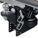 Shocker 20K HD Max Black Air Bumper Hitch with Raised Ball Mount