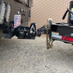 Shocker HD Max Black Air Hitch Installed on Service Truck