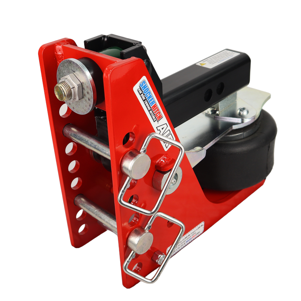 Shocker 12K Air Bumper Hitch 2-inch Base Frame Assembly with Ball Mount Attachment Pins (No Mount)