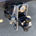 Shocker Streamline Aluminum Air Hitch Combo Ball Installed