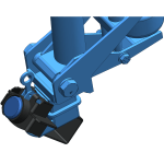 Shocker Gooseneck Coupler Lock - Drawing - Showing Movement