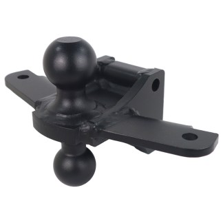 Shocker Black Combo Ball with Sway Bar Mount Tabs Attachment