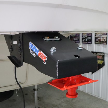 Shocker Quick Air Pin Box Installed on 5th Wheel Camper