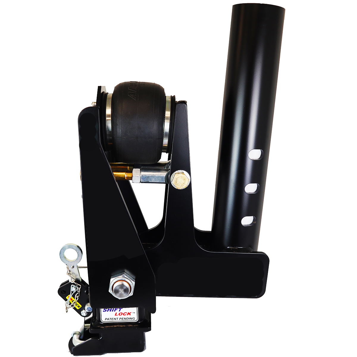 Shocker Gooseneck Air Hitch & 9" Offset Coupler (Round Stem)