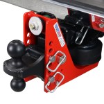 Original Shocker 12K Air Bumper Hitch with Black Combo Ball Mount - 7 Hole Frame