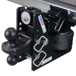 Shocker 12K Max Black Air Bumper Hitch with Black Combo Ball Mount