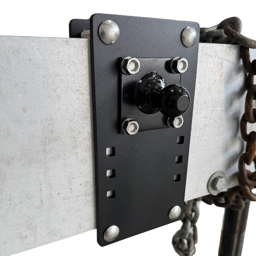 Shocker Clamp on Trailer Frame Mount Bracket Kit for Sway Control Friction Arm Bar - Front Side