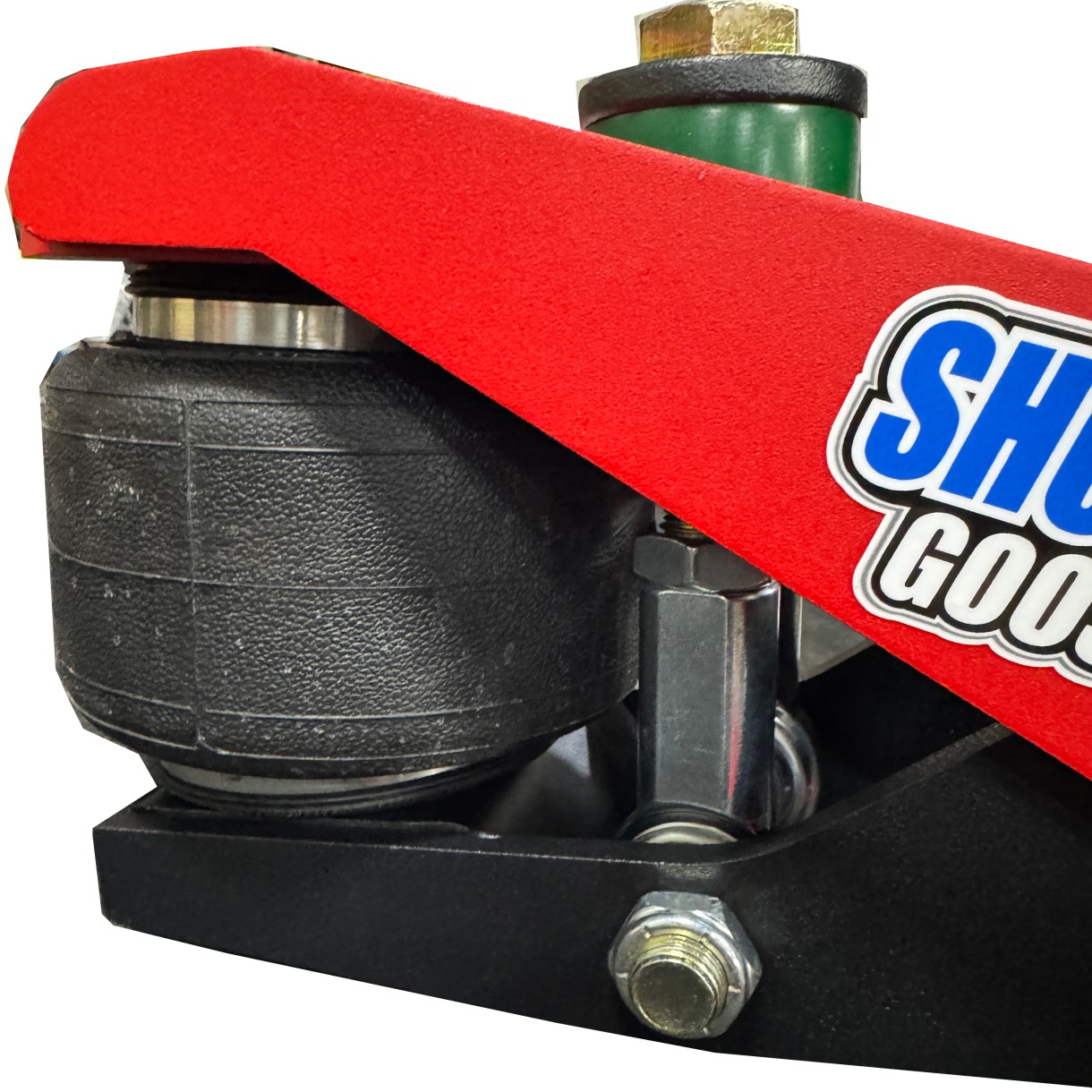 Built in Air Ride System Absorbs Bumps and Tugs