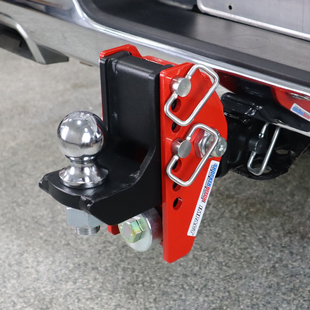 Shocker 14K Impact Cushion Bumper Hitch with Drop Ball Mount - Max Rise