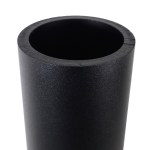 Shocker 30K Gooseneck Stem EZ-Latch Coupler Round Blank Stem Black - Thickness of Steel