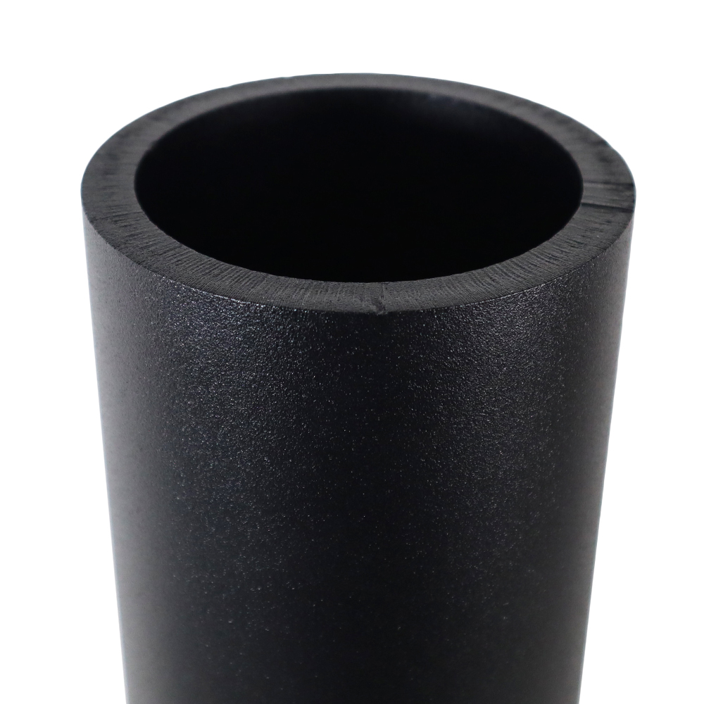 Shocker 30K Gooseneck Stem EZ-Latch Coupler Round Blank Stem Black - Thickness of Steel