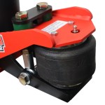 Shocker Gooseneck Air Hitch Shift Lock Coupler for 2-5/16" Ball Air Bag Cushion - Close Up Round-Stem