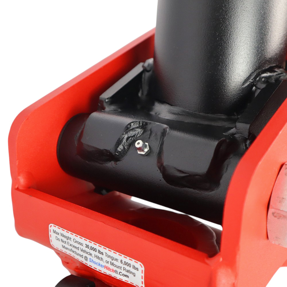 Shocker Gooseneck Surge Air Hitch Blank Stem Demco EZ-Latch Coupler for 2-5/16" Ball Grease Zerk