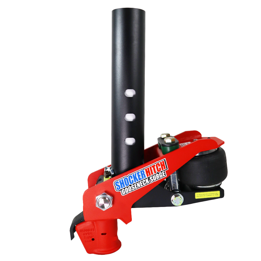 Shocker Multi-Fit Gooseneck Surge Air Hitch Demco EZ Latch Coupler for 2-5/16" Ball