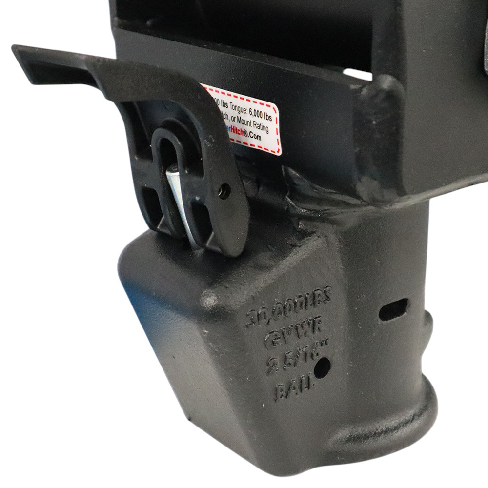 Shocker Gooseneck Air Hitch & EZ Latch Demco Extender Offset Coupler - Unlatched