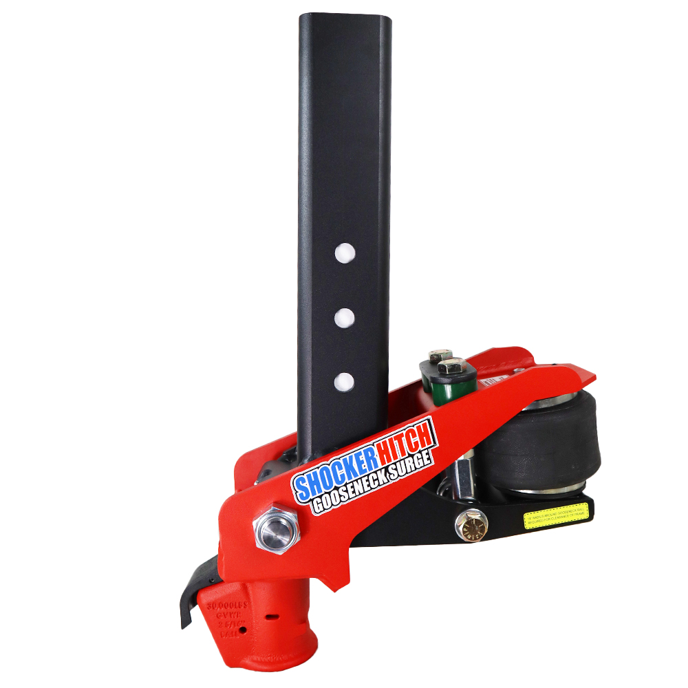 Shocker Multi-Fit Square Gooseneck Surge Air Hitch Demco EZ-Latch Coupler for 2-5/16" Ball