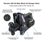 20K HD Max Black Air Hitch - Diagram - Features - Specifications