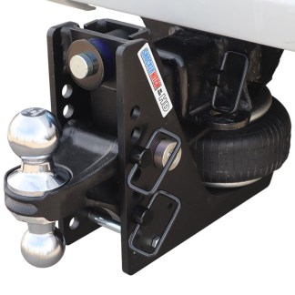 HD Max Black Air Hitch & Chrome Combo Ball Installed