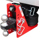 Shocker 14K Air Bumper Hitch with Chrome Combo Ball Mount - Installed