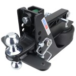 14K Max Black Air Hitch & Chrome Sway Tab Combo Ball - 2" Receiver