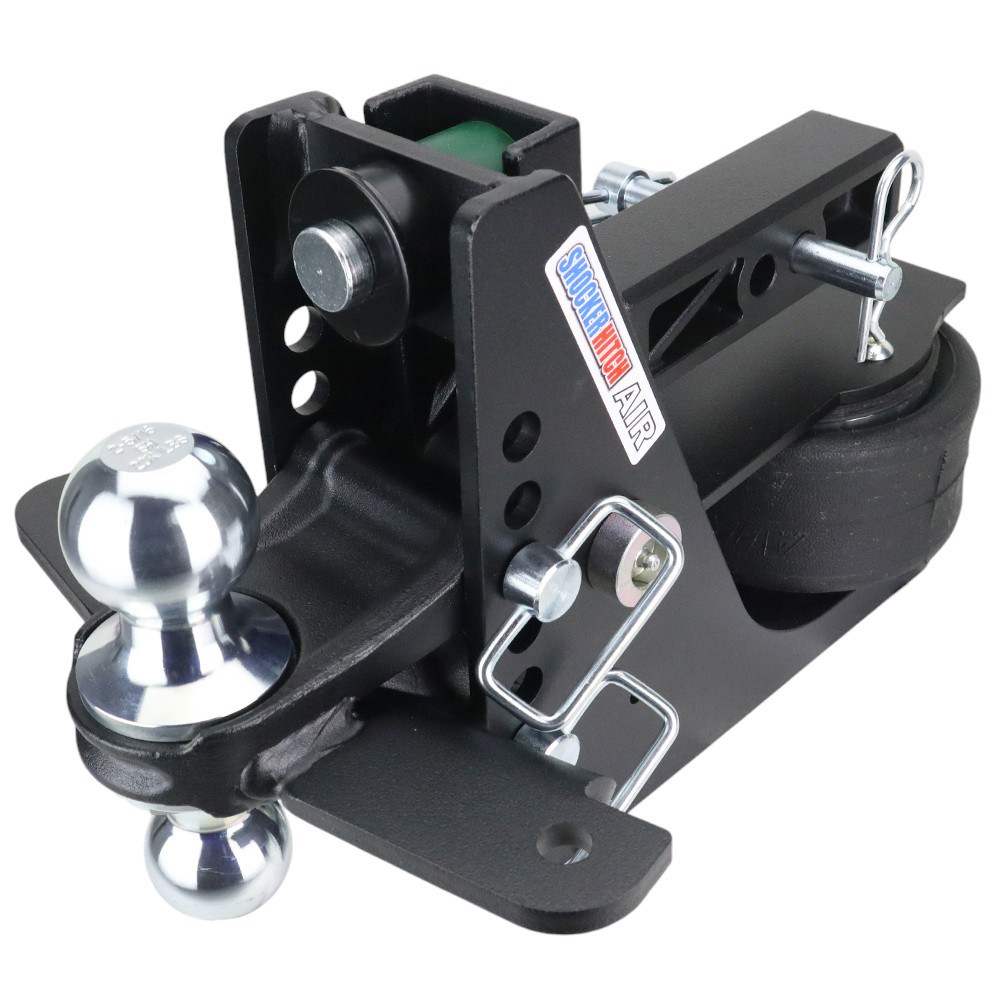 14K Max Black Air Hitch & Chrome Sway Tab Combo Ball - 2" Receiver