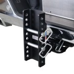 Shocker XR Drop Hitch Flipped Up Installed - 10 Hole Frame