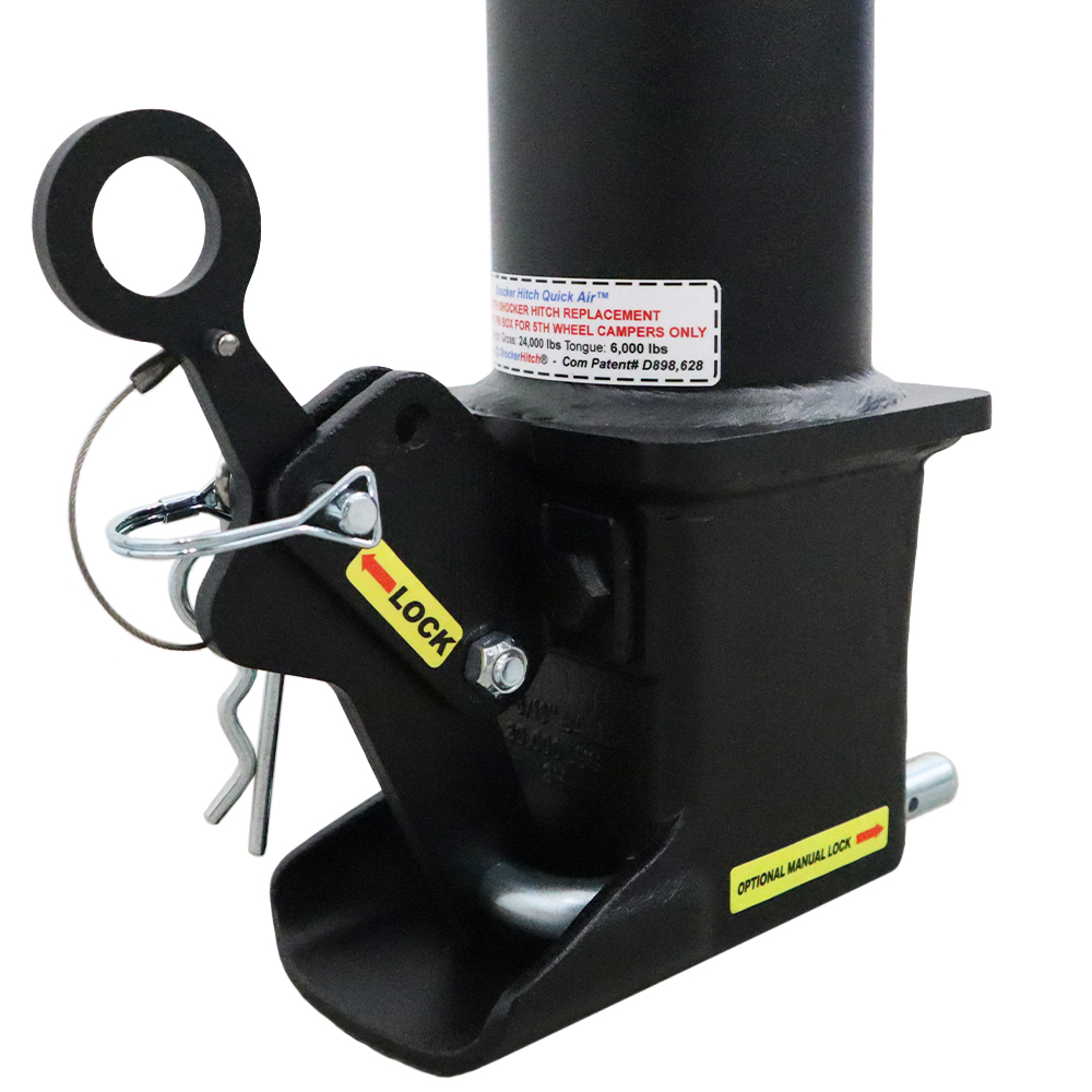 Shocker Quick Air Gooseneck Stem and Shift Lock Coupler - Latched
