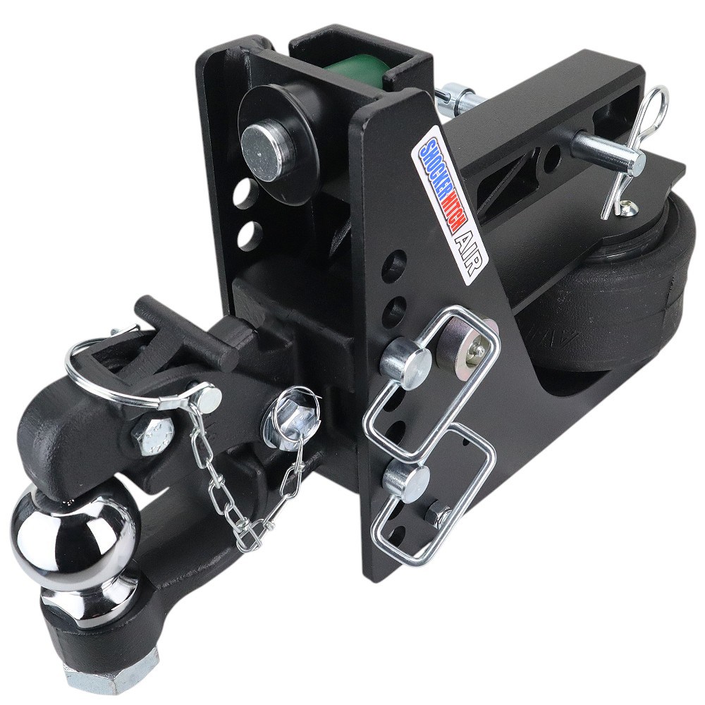 14K Max Black Air Hitch & Channel 8-Ton Pintle & 2-5/16" Ball - 2" Receiver