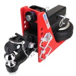 20K HD Air Hitch & 8-Ton Channel Pintle w/ 2" Ball - 2-1/2" Receiver