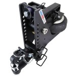 20K Super Drop Max Black Air Hitch & Channel 8-Ton Pintle Hook & 2 Ball - 2" Receiver