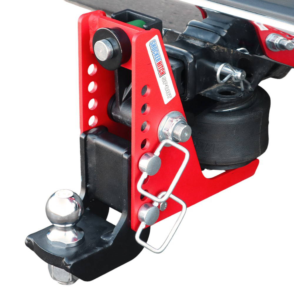 Shocker Sport Air Receiver Hitch & Drop Ball Mount w/ 2-5/16" Ball Installed