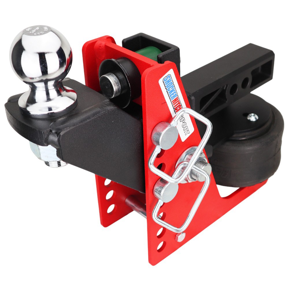 Shocker Sport Air Receiver Hitch & Raised Ball Mount w/ 2-5/16" Ball