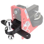 Shocker Chrome Combo Ball Attachment with Sway Tabs on HD Air Hitch SH-340C-SC