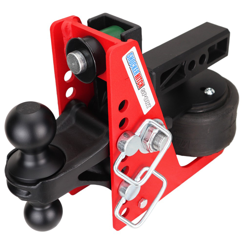 Shocker Sport Air Receiver Hitch & Black Combo Ball