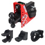 14K Air Hitch & Farm Mount Tow Kit -Black Combo Ball, Channel Pintle, Drawbar & Clevis
