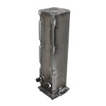 4" Square Gooseneck Sleeve with Set Bolts - 4.5" OD x 4.0" ID x 20" Tall - SH-GN4P